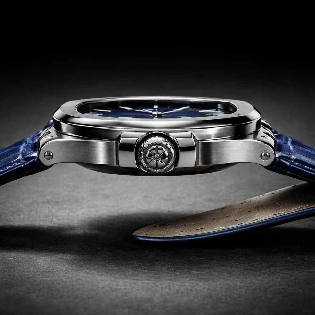 Patek Philippe Royal Navy Blue Leather Watch