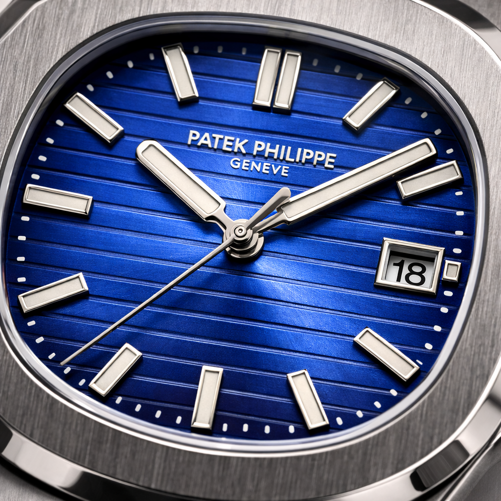 Men’s Stainless Steel Watch – Royal Blue Dial with Date