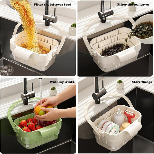 Hanging Sink Drain Basket for Kitchen | Kitchen Sink Drain Basket | Sink Basket Strainer | Sink Drainer