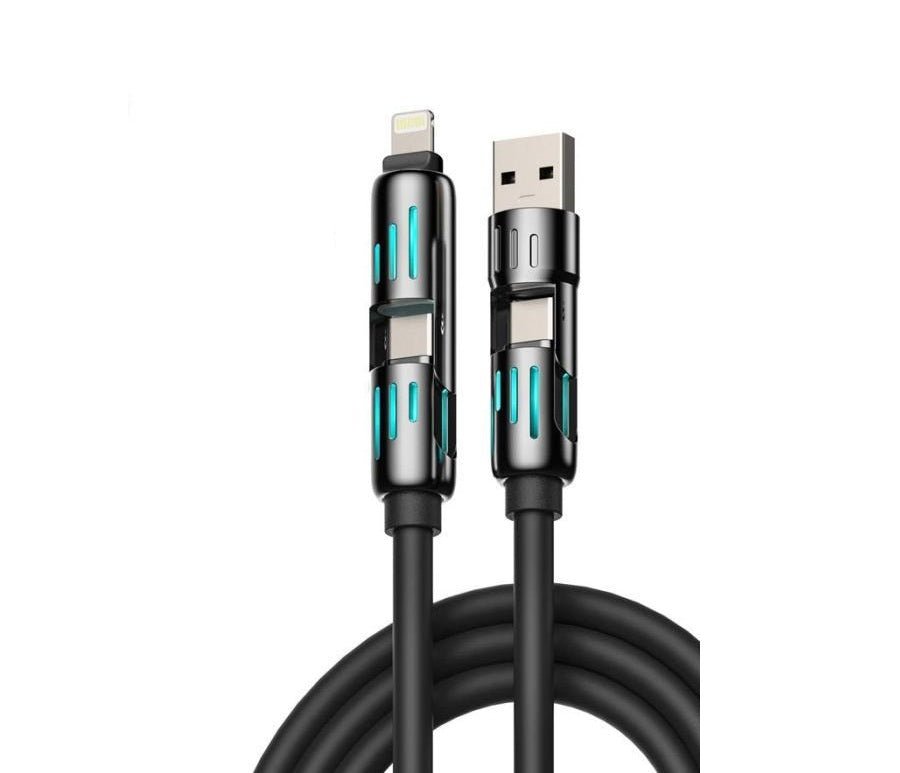 4-in-1 Multi USB Charging Cable ( Random Color )