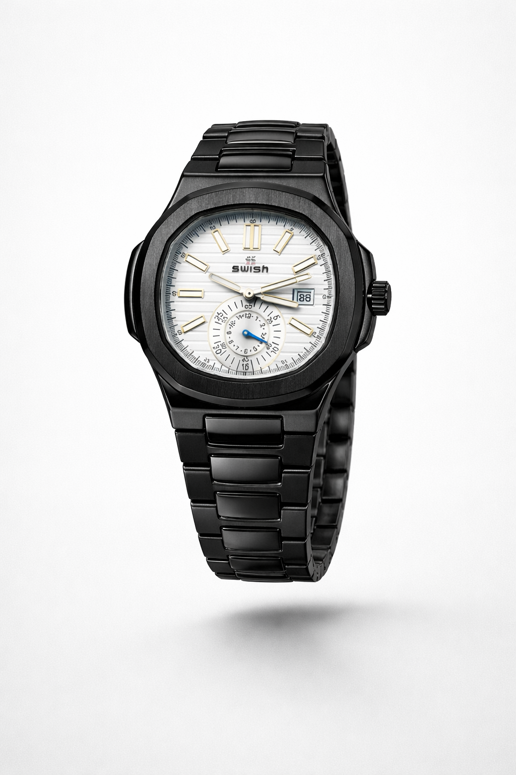 SWISH Luxury Stainless Steel Smart Watch for Men – Black Edition