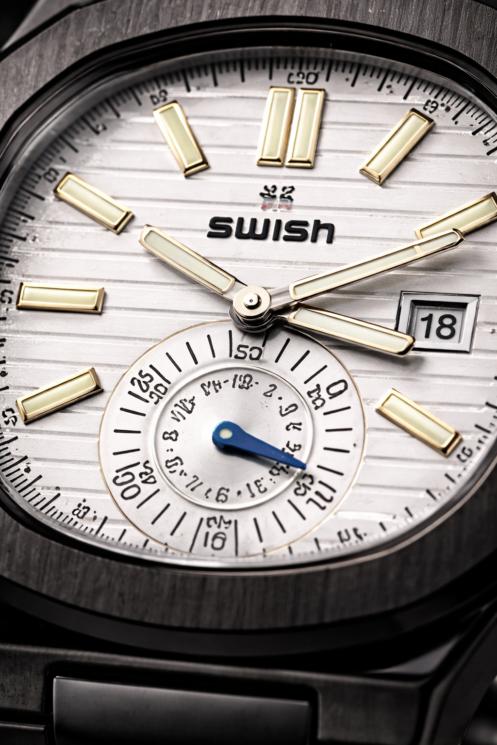 SWISH Luxury Stainless Steel Smart Watch for Men – Black Edition