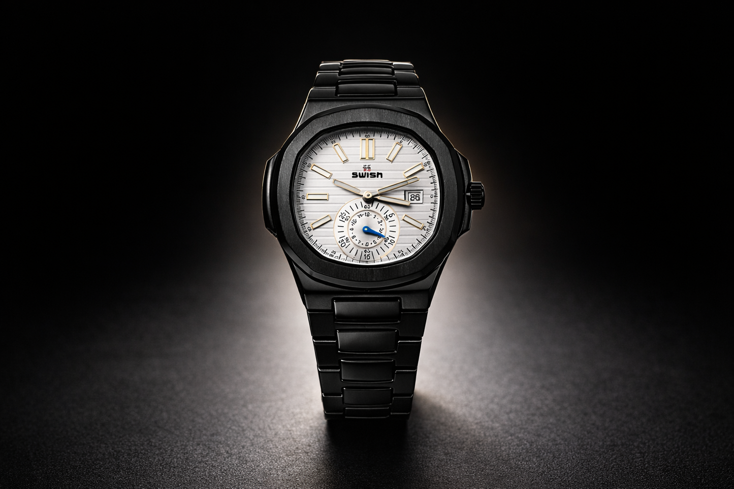 SWISH Luxury Stainless Steel Smart Watch for Men – Black Edition