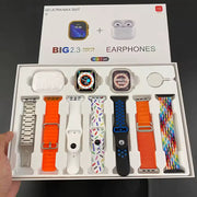 i20 Ultra Max Suit(10 in 1 Set) SmartWatch + Air pods Pro