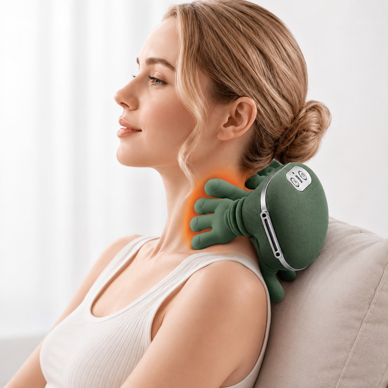 Smart Neck & Shoulder Rechargeable Massager – Relax Anytime, Anywhere