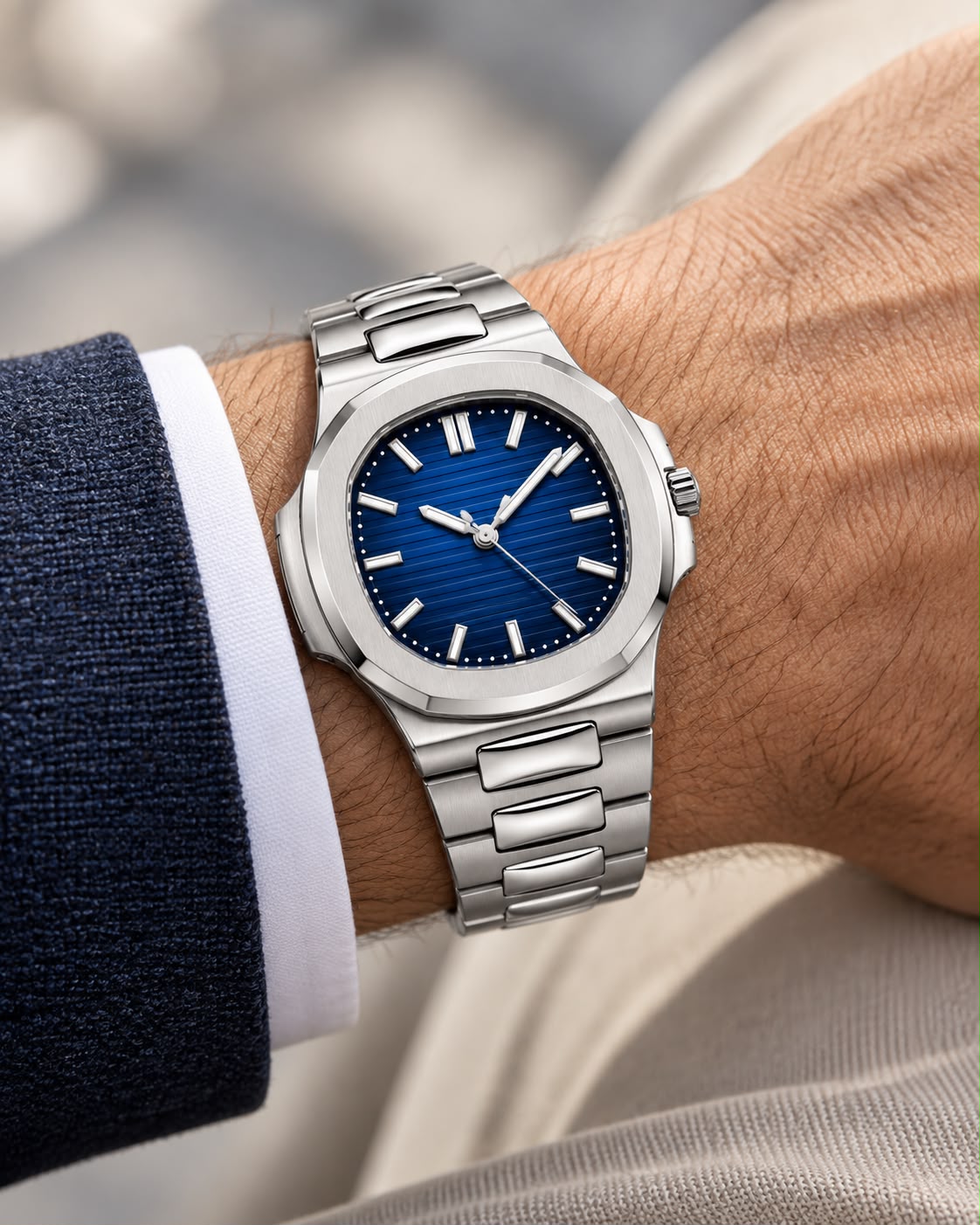 Patek Philippe Nautilus Men’s Watch – Premium Stainless Steel Luxury Wristwatch