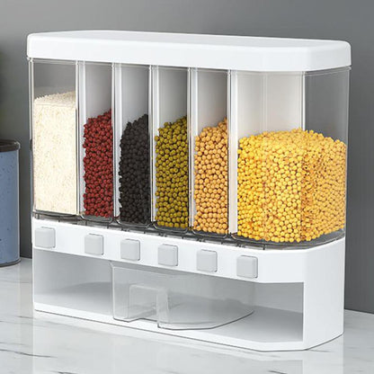 6in1 Wall Mounted Cereal Dispenser