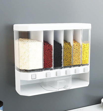 6in1 Wall Mounted Cereal Dispenser