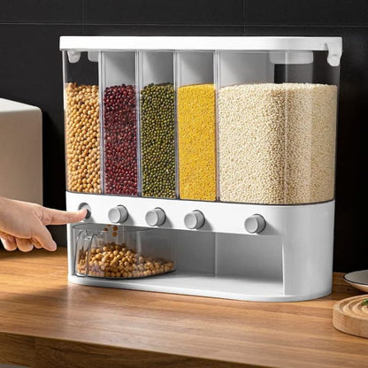 6in1 Wall Mounted Cereal Dispenser