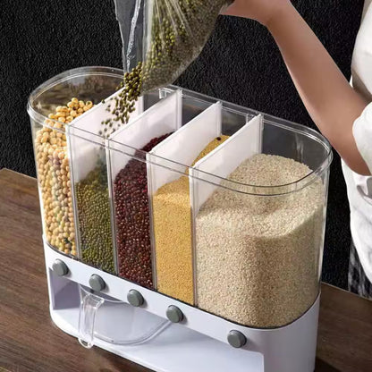 6in1 Wall Mounted Cereal Dispenser