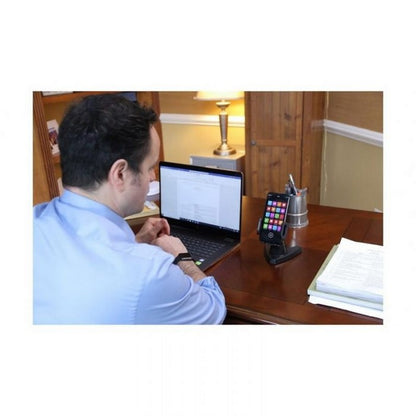 Fully Adjustable Desktop Mobile Phone Mount Holder Stand Hands Free Viewing