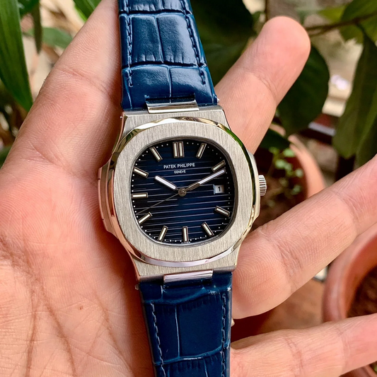 Patek Philippe Royal Navy Blue Leather Watch
