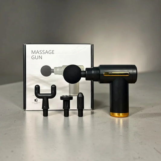 Professional Massage Gun | 6 Speed Levels | 4 Interchangeable Heads | Deep Tissue Relief