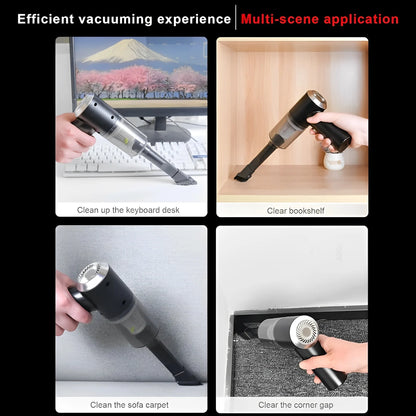 3-in-1 Mini Cordless Vaccum Cleaner-Powerful Duster, Blower & Pump